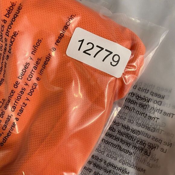 World Wide Sportsman Activewear Polo Shirt Women XL Orange Collared Short Sleeve - Picture 9 of 9